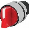 Przełącznik obrotowy 22mm Poz.stab 2 czerwony IP65 wystający 46-2W28.3CP0.001
