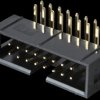 Box connector, 16-pin, angled