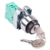 Techna PtecMetK2CRL 2 Position Metal Key Switch 10A 1NO