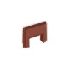 ICON MINI Zaślepka z wpustem do korytka 25x15 mm do puszki natynkowej pojedynczej PUK-1 i PUZ-1 terakota 63ZAPUKZ-3 KARLIK