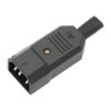 Wtyk zasilania AC IEC męski montaż na kabel IEC320