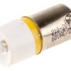Lampka kontrolna Żółty 60V ac/dc BA9s LED średnica 10mm długość 25mm