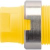 4 mm socket, flat plug connection, mounting Ø 12.2 mm, CAT III, yellow, SEB 6450 NI / GE