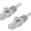 Patch cord U/UTP 5e CCA szary 20m RJ45 wtyk,z obu stron CP1112U