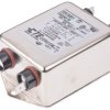 Filtr RFI 20A 1-fazowy 250 V AC 50Hz 1,1 mH TE Connectivity Montaż kołnierzowy
