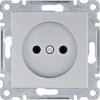Lumina Gniazdo zasilające bez uziemienia 16A/250VAC srebrne WL1012