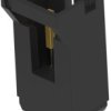 Pin header, 2 pole, pitch 2.54 mm, straight, black, 5-104363-1