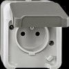 MEG2500-8029 Socket insert with protective contact pin & hinged cover AQUASTA