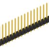 Pin header, 17 pole, pitch 2.54 mm, straight, black, 10054270