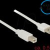 83685 USB 2.0 Kabel, EASY A male to B male, 0.5 m, white