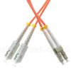 Patchcord SC/UPC-LC/UPC, MM, 50/125, dupleks, włókno OM2, 0,5 m