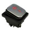KCD4-MR Hermetic DPST IP65 Waterproof Rocker Switch On-Off, Red