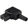 Martin Kaiser 892/sw Hot Wire Connector Right Angle 10A Black Re-connectable
