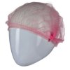 Siatka do włosów, typ: Czepek, Różowy, zastosowanie: Przemysł spożywczy, Jednorazowe, Polipropylenowe, Jeden rozmiar