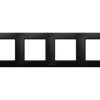 ARIA Ramka 4 poczwórna do wyłączników IP-44 czarny metalik RH-4U/33 OSPEL