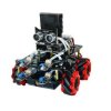 Zestaw samochodu smart 4WD HU-011A DIY z wałkami Mecanum, programowalna konstrukcja, śledzenie podczerwieni, unikanie ultradźwię