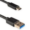 Kabel USB3.0 wtyk A - wtyk C, 2m czarny; Blow
