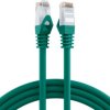 Patch cable, RJ45 plug, straight to RJ45 plug, straight, Cat 6, U/UTP, LSZH, 0.5 m, green, K8104GN.0,5