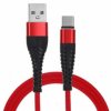 KABEL USB C QC 3,0 CZERWONY 1M FAST CHAR