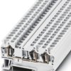 Through terminal block, spring balancer connection, 0.08-6.0 mm², 3 pole, 32 A, 8 kV, white, 3037397