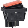 R-TECH 523586 Rocker switch, DPST, 16A 250V, red illuminated, IP65