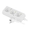 Przedłużacz 3-Gniazda Z/U Schuko 16A 1,5M /H05vv-F 3X1,5/ Biały Ps-370S T-972360