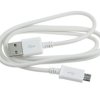 Przyłącze kabel microUSB - USB (1m) -biały