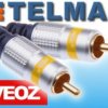 Przewód kabel CINCH coaxial RCA - RCA VEOZ 0,5m
