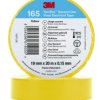 Taśma izolacyjna 19mm x 20m PVC Temflex 165 żółta 7100184809