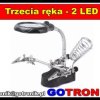 Zestaw trzecia ręka + lupa + oświetlenie LED + podstawka pod lutownicę