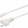 Kabel zasilający IEC C7 2pin 1,5m ósemka biały