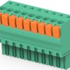 PCB terminal, 9 pole, pitch 3.5 mm, AWG 30-14, 9 A, push-in spring connection, green, 1986692-9