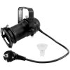 Eurolite 20000559 LED PAR Stage Spotlight 7W 3000K GU10 Black