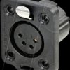 NC4FDX-TOP XLR chassis socket, 4-pin, True Outdoor Protection