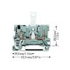WAGO 769-232 1-conductor/1-pin Disconnect Carrier Terminal Block Grey