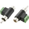 TruComponents 200746 RCA adapter RCA plug (phono) - RCA socket (phono)/Screws