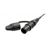 Neutrik NKO2S-L-0-1 opticalCON DUO LITE Multimode Fiber Cable LC to Open 1m Blck