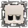 NILOE Gniazdo teleinformatyczne RJ11+ RJ45 kat.5 UTP kremowe 764670
