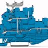 2-wire/2-pin double level terminal, spring-clamp connection, 0.14-1.5 mm², 1 pole, 13.5 A, 6 kV, gray, 2020-2209