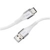 Intenso 7901102 USB cable USB 2.0 USB-A to USB-C 1.50m White Fabric sleeve