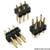 75844-118-06 Connector 2 x 3 Pin Gold THT BERG