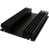 Extruded heatsink, (L x W x H) 106 x 24 x 100 mm, black anodized, GP 192 160 SA