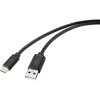 Renkforce RF-4695144 USB cable 2.00 m Black anti-bacterial USB-C to USB-A