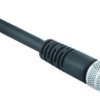 Sensor actuator cable, M9-cable plug, straight to open end, 2 pole, 2 m, PUR, black, 4 A, 79 1401 12 02