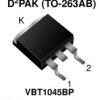 VBT1045BP-E3 Trench MOS Barrier Schottky Rectifier for PV Solar Cell Bypass Protection Ultra Low VF = 0.41 V at IF = 5 A