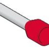 Końcówka tulejkowa izolowana 1mm2 czerwona DZ5CE010 /100szt./