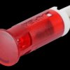 QS101XXHR220 Indicator LED, 220 V AC, 10 mm, FASTON, red