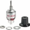 Rotary switch, 4 pole, 3 stage, 30°, interrupting, 250 mA, 125 V, MRA403-A