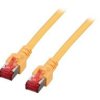Patch cable, RJ45 plug, straight to RJ45 plug, straight, Cat 6, S/FTP, LSZH, 15 m, yellow, K5511.15
