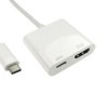 Adapter, do wyświetlaczy: 1, USB C, USB 3.1, HDMI